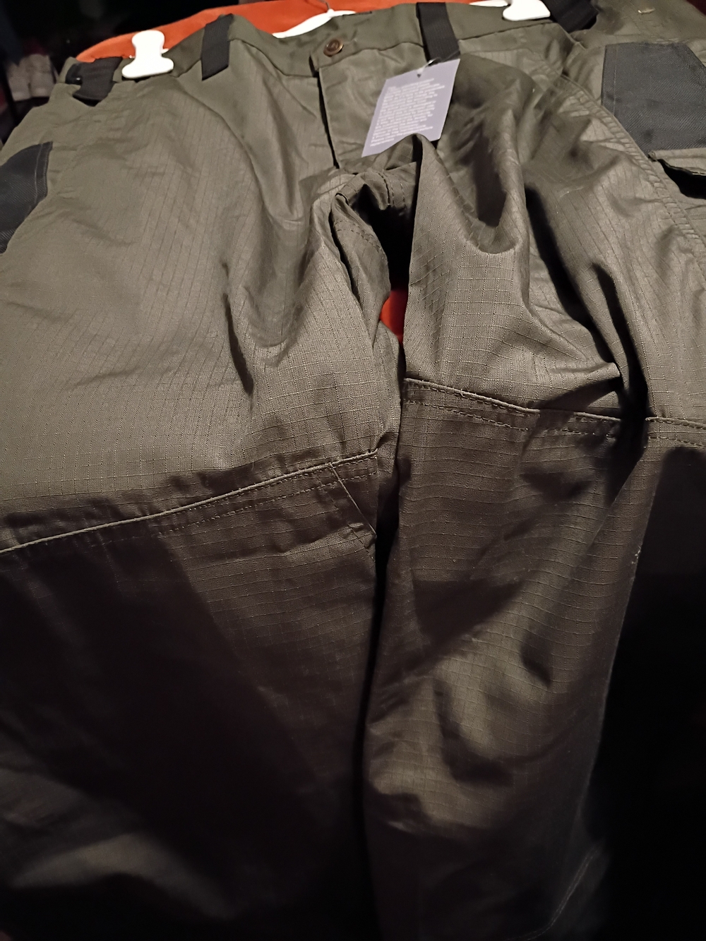 Men's Olive Green Ripstop Tactical Cargo Pants Sz 3XL.